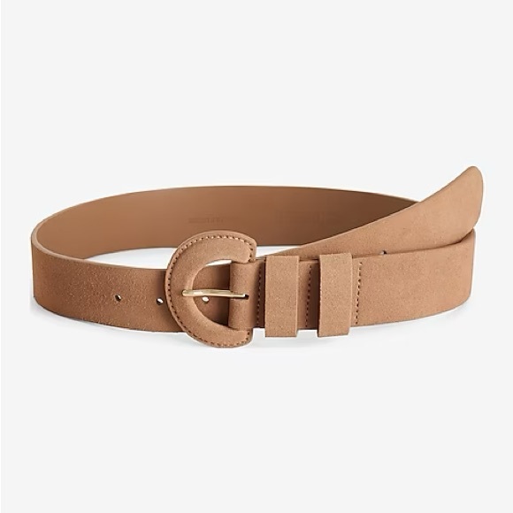 Express Accessories - NWT Express Suede Covered Buckle Belt